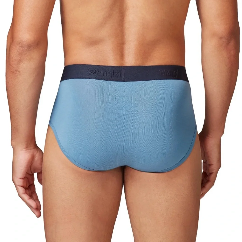 Wrangler Men's Cotton Stretch Brief Set, Briefs Underwear for Men, 2XL, 6 Pack